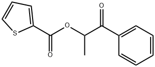 1-methyl-2-oxo-2-phenylethyl 2-thiophenecarboxylate Struktur