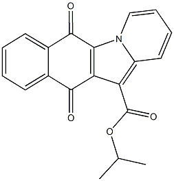 isopropyl 6,11-dioxo-6,11-dihydrobenzo[f]pyrido[1,2-a]indole-12-carboxylate Struktur