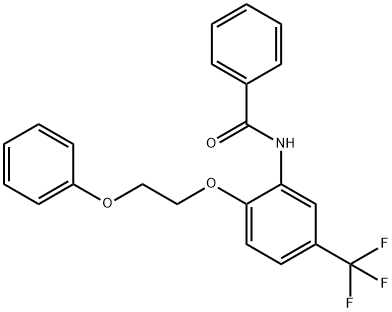 N-[2-(2-phenoxyethoxy)-5-(trifluoromethyl)phenyl]benzamide Struktur