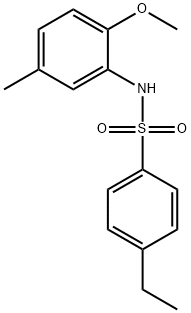 4-ethyl-N-(2-methoxy-5-methylphenyl)benzenesulfonamide Struktur