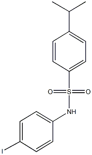 N-(4-iodophenyl)-4-isopropylbenzenesulfonamide Struktur