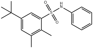 5-tert-butyl-2,3-dimethyl-N-phenylbenzenesulfonamide Struktur