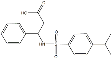 N-[(4-isopropylphenyl)sulfonyl]-3-phenyl-beta-alanine Struktur