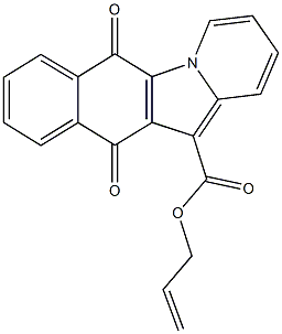 allyl 6,11-dioxo-6,11-dihydrobenzo[f]pyrido[1,2-a]indole-12-carboxylate Struktur