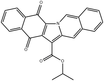 isopropyl 5,14-dioxo-5,14-dihydrobenzo[5,6]indolo[1,2-b]isoquinoline-13-carboxylate Struktur