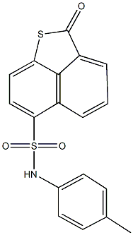 N-(4-methylphenyl)-2-oxo-2H-naphtho[1,8-bc]thiophene-6-sulfonamide Struktur