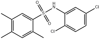 N-(2,5-dichlorophenyl)-2,4,5-trimethylbenzenesulfonamide Struktur