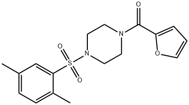 1-[(2,5-dimethylphenyl)sulfonyl]-4-(2-furoyl)piperazine Struktur