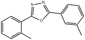 2-(2-methylphenyl)-5-(3-methylphenyl)-1,3,4-oxadiazole Struktur