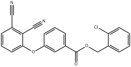 2-chlorobenzyl 3-(2,3-dicyanophenoxy)benzoate Struktur