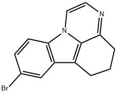 8-bromo-5,6-dihydro-4H-pyrazino[3,2,1-jk]carbazole Struktur