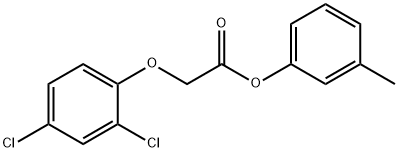 3-methylphenyl (2,4-dichlorophenoxy)acetate Struktur