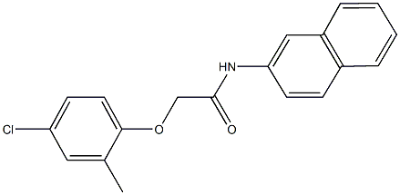 2-(4-chloro-2-methylphenoxy)-N-(2-naphthyl)acetamide Struktur