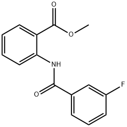 methyl 2-[(3-fluorobenzoyl)amino]benzoate Struktur