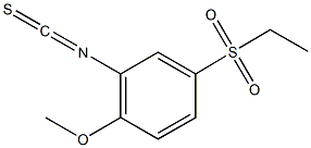 ethyl 3-isothiocyanato-4-methoxyphenyl sulfone Struktur