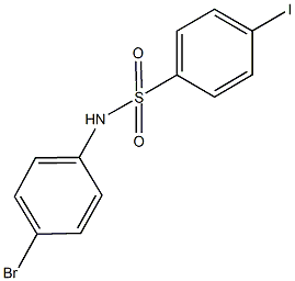 N-(4-bromophenyl)-4-iodobenzenesulfonamide Struktur