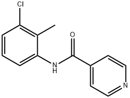 N-(3-chloro-2-methylphenyl)isonicotinamide Struktur