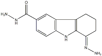 1-hydrazono-2,3,4,9-tetrahydro-1H-carbazole-6-carbohydrazide Struktur