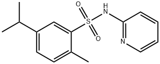 5-isopropyl-2-methyl-N-(2-pyridinyl)benzenesulfonamide Struktur