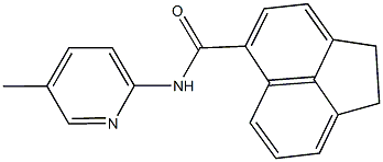 N-(5-methyl-2-pyridinyl)-1,2-dihydro-5-acenaphthylenecarboxamide Struktur