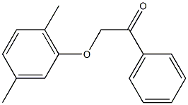 2-(2,5-dimethylphenoxy)-1-phenylethanone Struktur