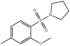 1-[(2-methoxy-4-methylphenyl)sulfonyl]pyrrolidine Struktur