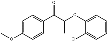 2-(2-chlorophenoxy)-1-(4-methoxyphenyl)-1-propanone Struktur