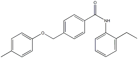 N-(2-ethylphenyl)-4-[(4-methylphenoxy)methyl]benzamide Struktur