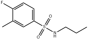 4-fluoro-3-methyl-N-propylbenzenesulfonamide Struktur