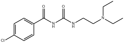 N-(4-chlorobenzoyl)-N'-[2-(diethylamino)ethyl]urea Struktur