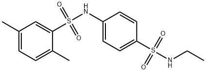 N-{4-[(ethylamino)sulfonyl]phenyl}-2,5-dimethylbenzenesulfonamide Struktur