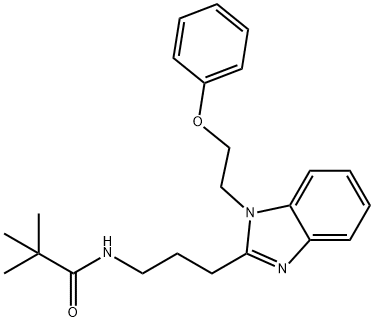 2,2-dimethyl-N-{3-[1-(2-phenoxyethyl)-1H-benzimidazol-2-yl]propyl}propanamide Struktur