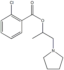 1-methyl-2-(1-pyrrolidinyl)ethyl 2-chlorobenzoate Struktur