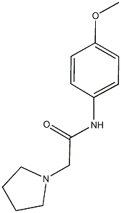 N-(4-methoxyphenyl)-2-(1-pyrrolidinyl)acetamide Structure