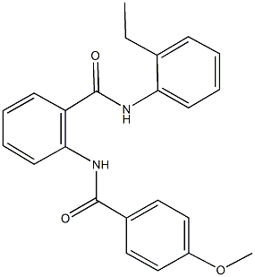 N-(2-ethylphenyl)-2-[(4-methoxybenzoyl)amino]benzamide Struktur