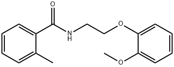 N-[2-(2-methoxyphenoxy)ethyl]-2-methylbenzamide Struktur