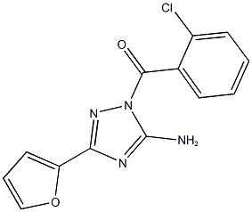 1-(2-chlorobenzoyl)-3-(2-furyl)-1H-1,2,4-triazol-5-ylamine Struktur