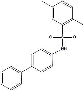 N-[1,1'-biphenyl]-4-yl-2,5-dimethylbenzenesulfonamide Struktur