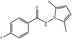 N-(2,5-dimethyl-1H-pyrrol-1-yl)-4-fluorobenzamide Struktur