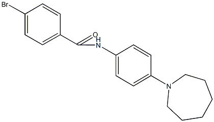 N-[4-(1-azepanyl)phenyl]-4-bromobenzamide Struktur