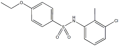 N-(3-chloro-2-methylphenyl)-4-ethoxybenzenesulfonamide Struktur