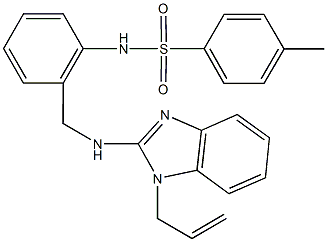 N-(2-{[(1-allyl-1H-benzimidazol-2-yl)amino]methyl}phenyl)-4-methylbenzenesulfonamide Struktur