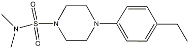 4-(4-ethylphenyl)-N,N-dimethyl-1-piperazinesulfonamide Struktur