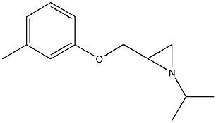 1-isopropyl-2-[(3-methylphenoxy)methyl]aziridine Struktur