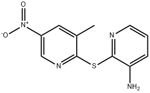 2-[(3-amino-2-pyridinyl)sulfanyl]-5-nitro-3-methylpyridine Struktur