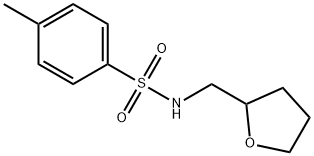 4-methyl-N-(tetrahydro-2-furanylmethyl)benzenesulfonamide Struktur