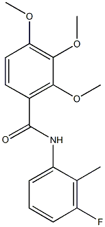 N-(3-fluoro-2-methylphenyl)-2,3,4-trimethoxybenzamide Struktur