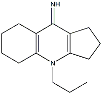 4-propyl-1,2,3,4,5,6,7,8-octahydro-9H-cyclopenta[b]quinolin-9-imine Struktur