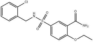 5-{[(2-chlorobenzyl)amino]sulfonyl}-2-ethoxybenzamide Struktur