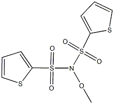 N-methoxy-N-(2-thienylsulfonyl)-2-thiophenesulfonamide Struktur